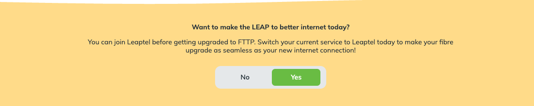Fibre Upgrade